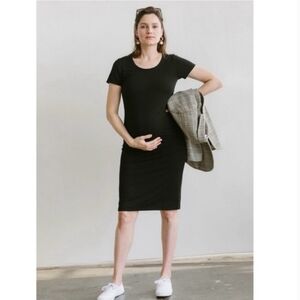 Storq Black T-Shirt Dress Size 1 / Small